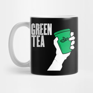 Funny Green Tea Punk Band Logo Parody For Tea Drinkers Mug